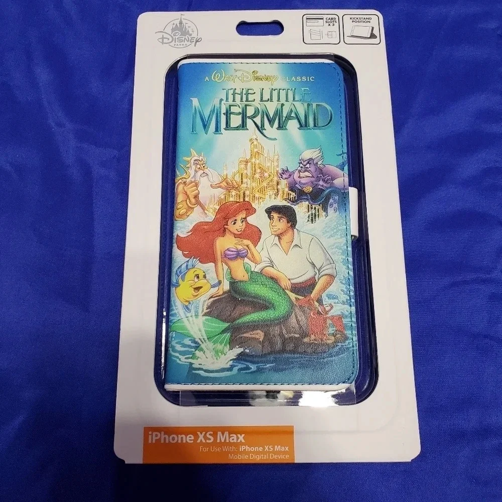 Disney Parks D-Tech The Little Mermaid iPhone XS Max Phone Case Wallet